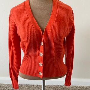 Allude 100% Cashmere Cropped Cardigan – Size Small